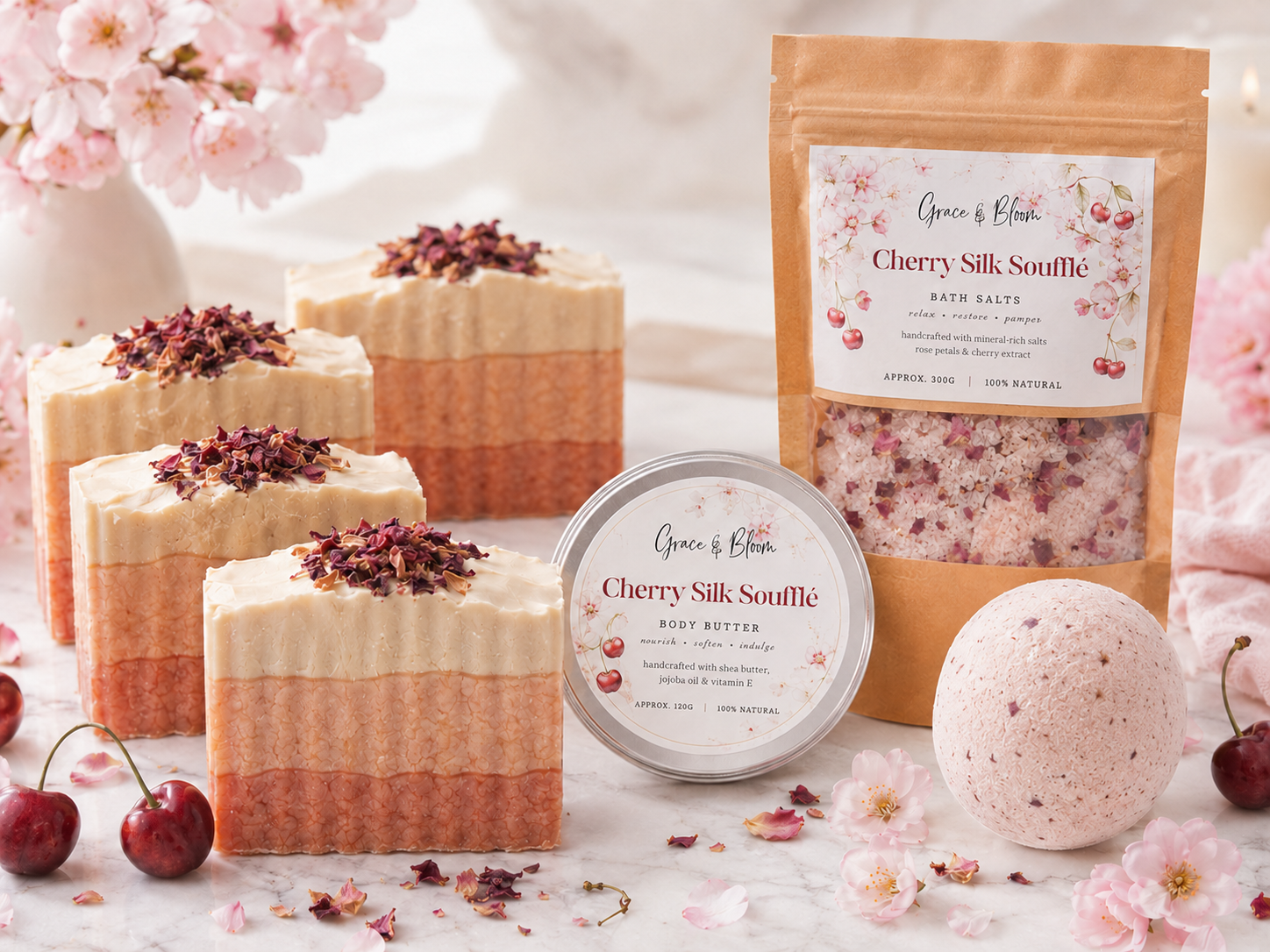 Cherry Silk Soufflé
