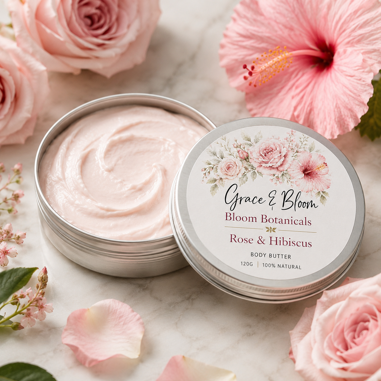 Geranium Rose & Hibiscus Body Butter