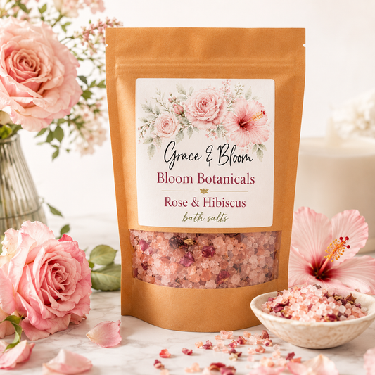 Geranium Rose & Hibiscus Bath Salt