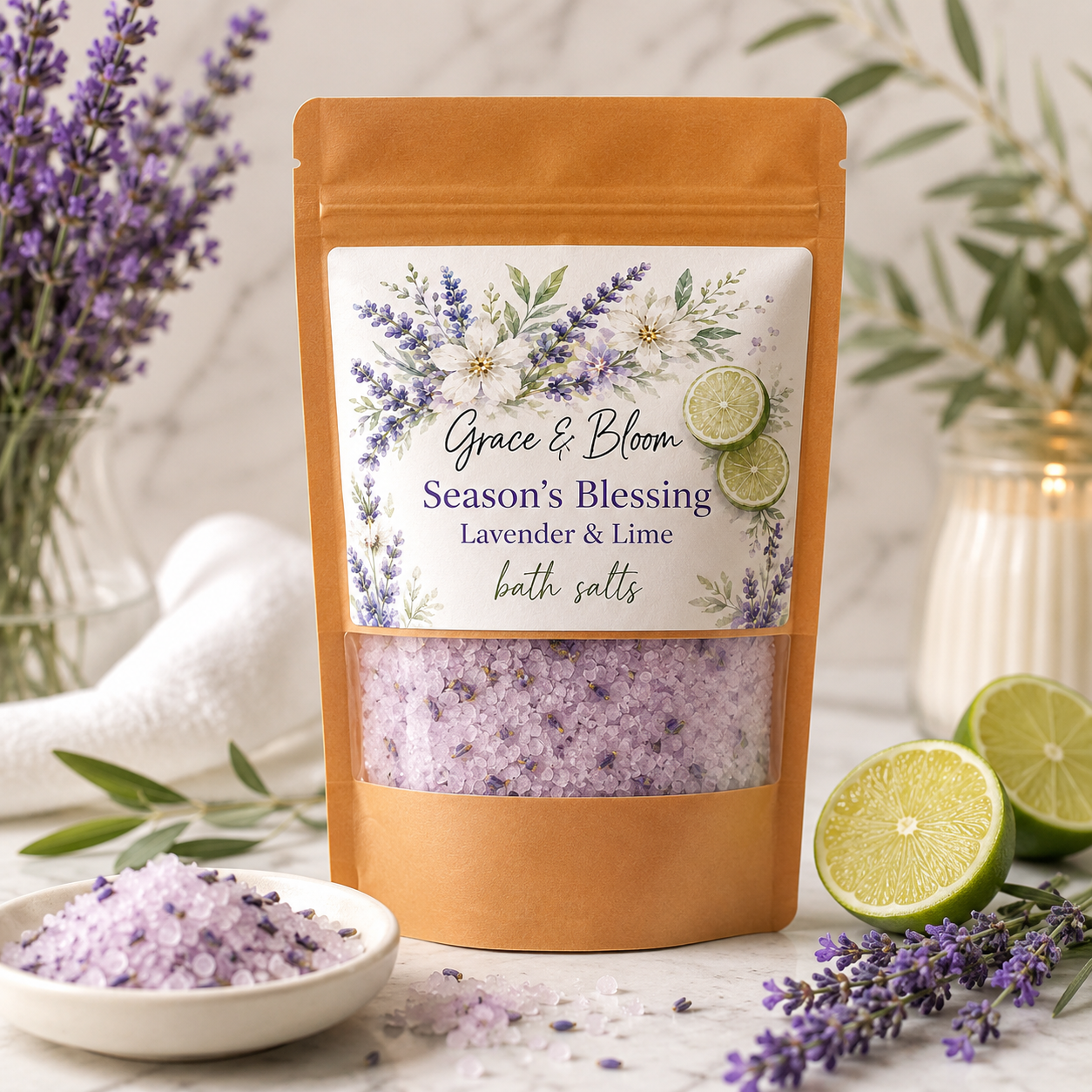 Lavender & Lime Serenity Bath Salt