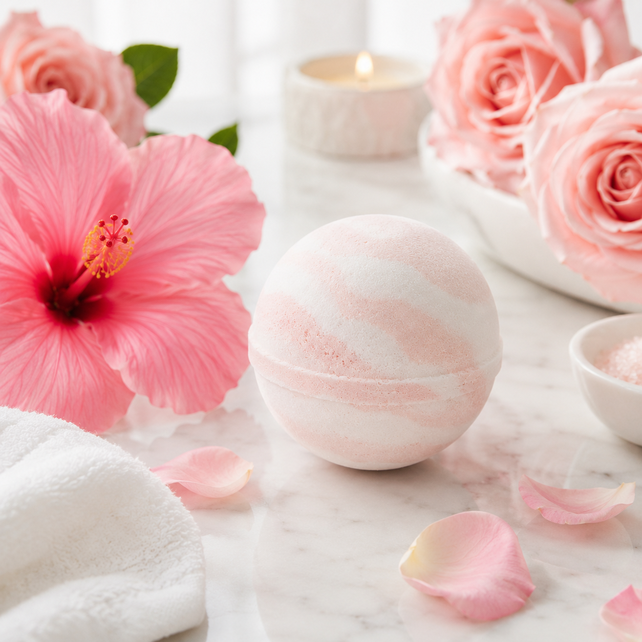 Geranium Rose & Hibiscus Bath Bomb